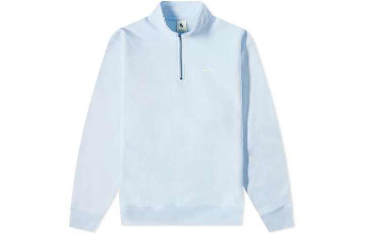 Nike Nike Sweatshirts Men's Light Blue Stand Collar Moderate Regular