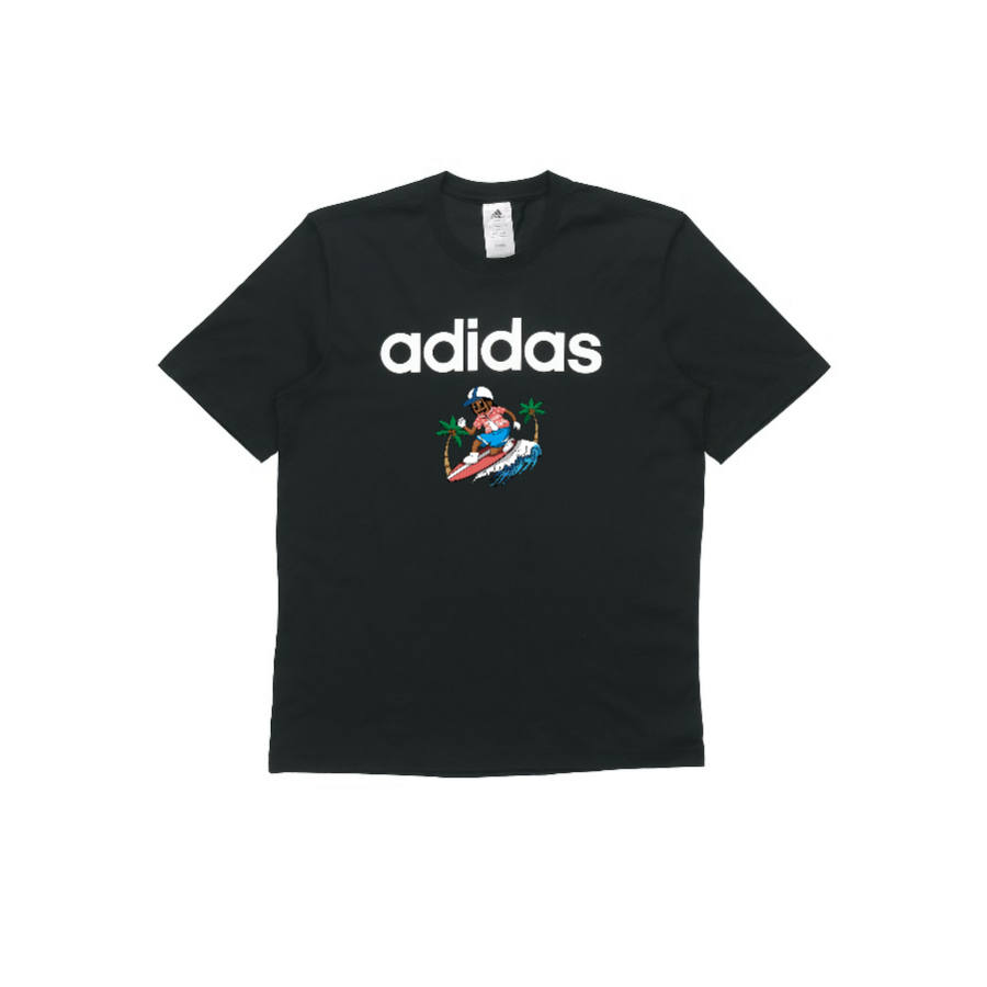 Adidas Adidas T Shirts Unisex Black Crew Neck Moderate Straight Fit