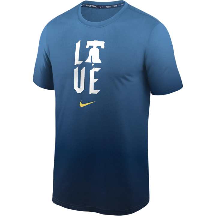 Nike Nike T Shirts Men's Blue Crew Neck Moderate