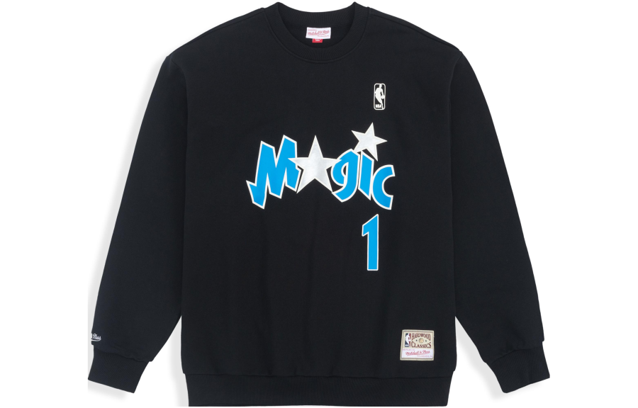 Mitchell Ness Mitchell Ness Sweatshirts Unisex Black Crew Neck Moderate Other