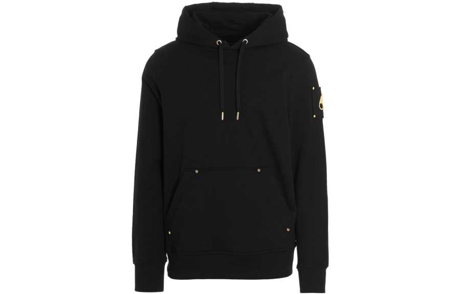 Moose Knuckles Moose Knuckles Logo-Plaque Drawstring Hoodie
