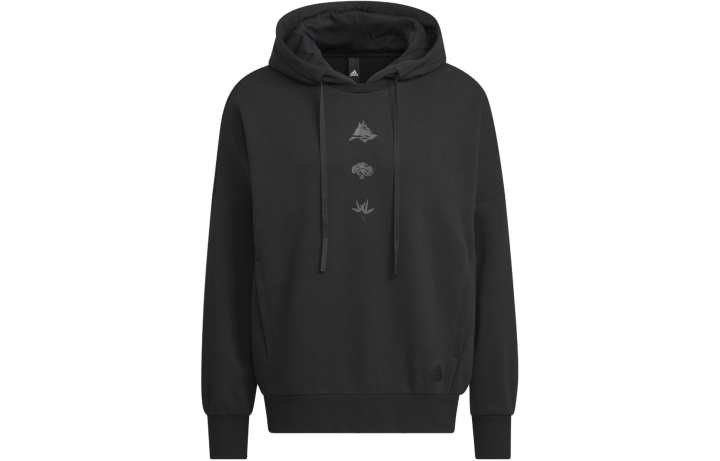 Adidas Adidas Sportswear Oversized Hoodie Sweatshirt Men's Black