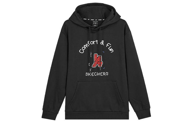Skechers Colorful Sweatshirt Unisex Black