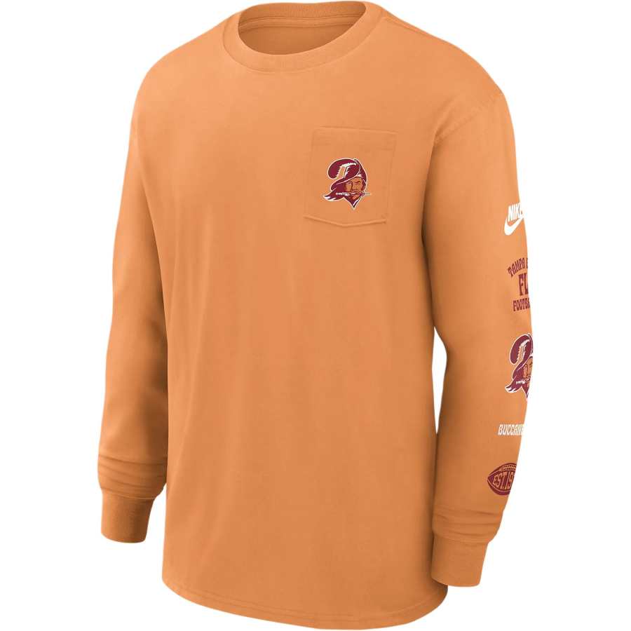 Nike Nike Tampa Bay Buccaneers Rewind Max90 Pocket Men's Nike Nfl Long Sleeve T Shirt