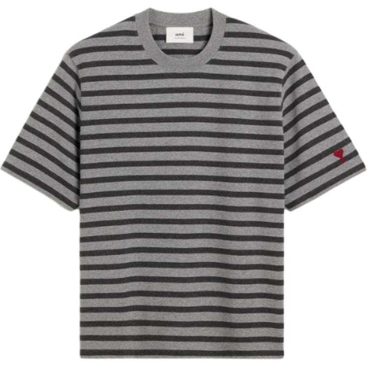 AMIPARIS Ami Alexandre Mattiussi Striped Crewneck T-Shirt