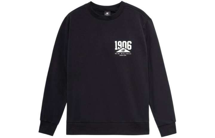 New Balance New Balance Sweatshirts Men's Black Crew Neck Moderate Regular