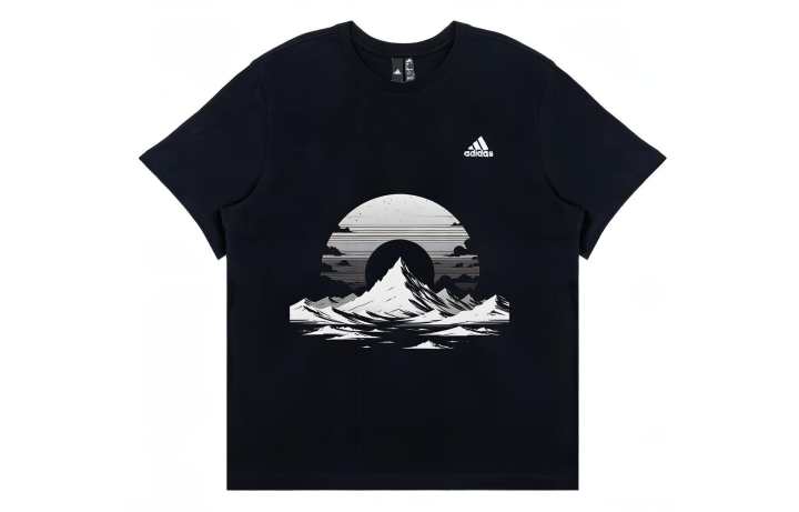 Adidas Adidas T Shirts Unisex Black Crew Neck Moderate Straight Fit