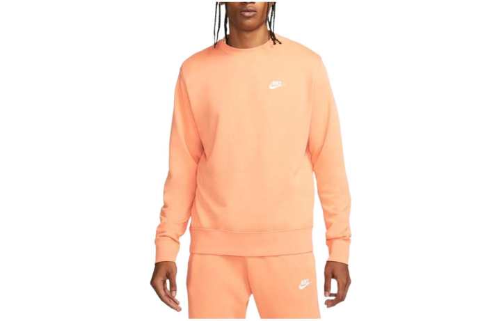 Nike Nike Sweatshirts Men's Light Orange Crew Neck Moderate Regular