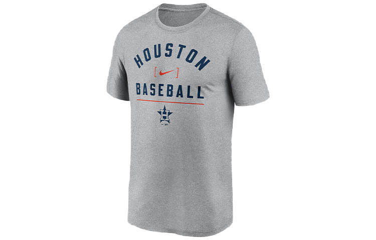 Nike Nike X MLB T Shirts Men's Gray Crew Neck Moderate Straight Fit