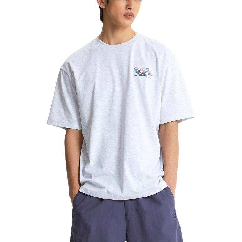 New Balance New Balance SEMI Over FITUNI NB BOY T Shirt Men's 16 Light Gray