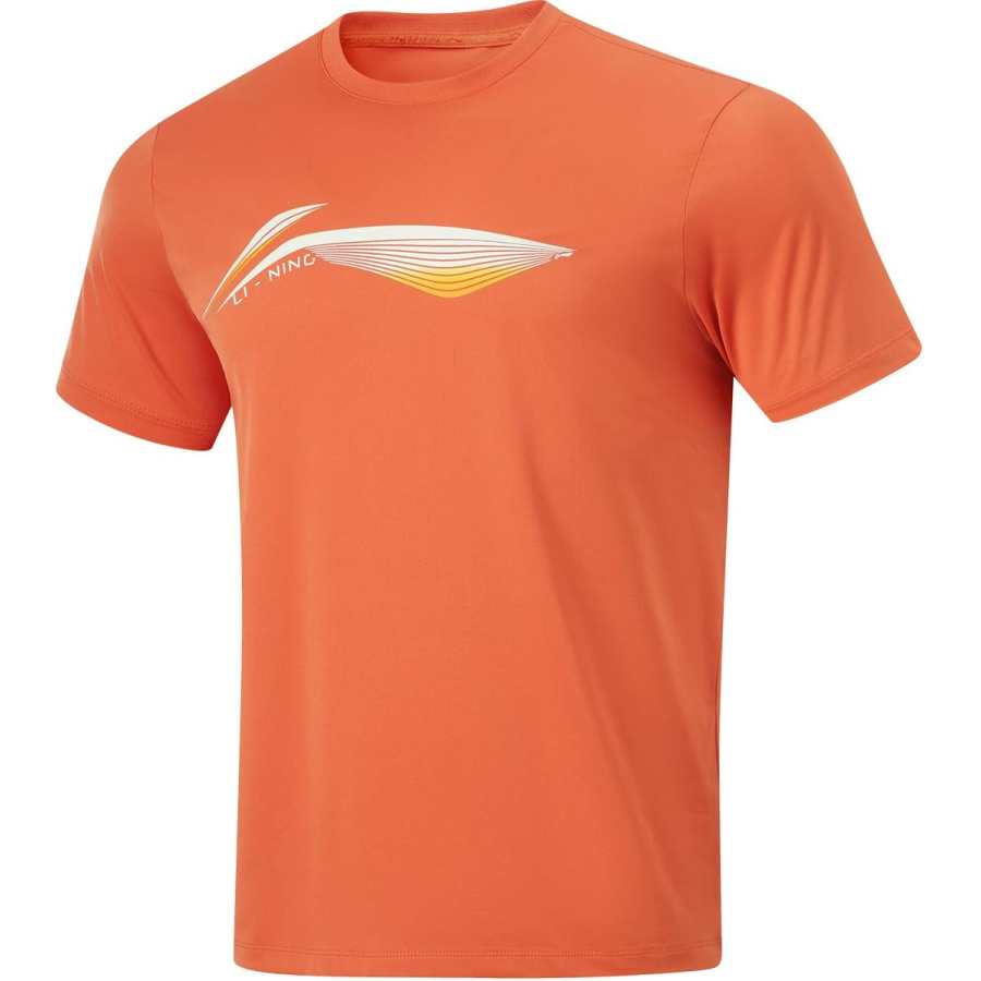 Li-Ning Li Ning Fitness Series T Shirt Men's Ochre Orange