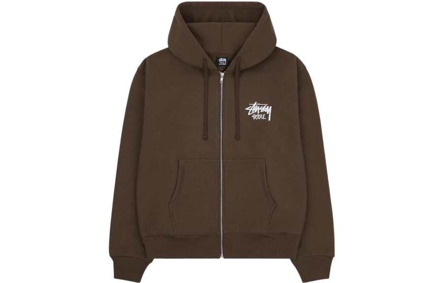 Stussy Sweatshirts Men's Hooded Moderate Cardigan