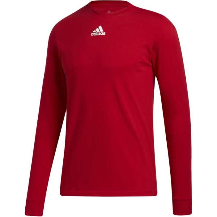 Adidas Adidas T Shirts Men's Red Crew Neck Moderate Straight Fit
