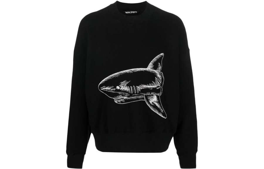 PALM ANGELS Palm Angels Split Shark crew-neck sweatshirt