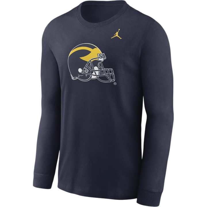 Jordan Jordan Michigan Wolverines Alternate Logo Men's Jordan College Long Sleeve T Shirt