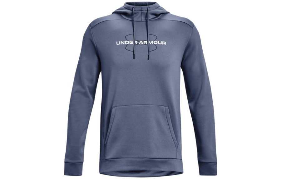 Under Armour Sweatshirts Men's Blue Hooded Moderate Regular