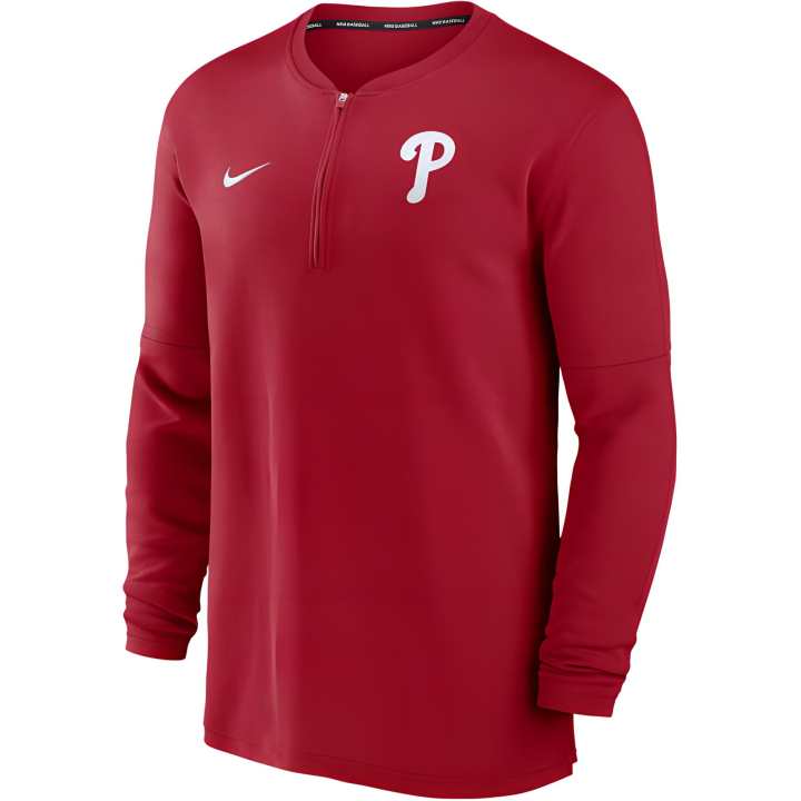 Nike Nike Philadelphia Phillies Authentic Collection Game Time Men's Nike Dri-FIT Mlb 1/2-Zip Long-Sleeve Top