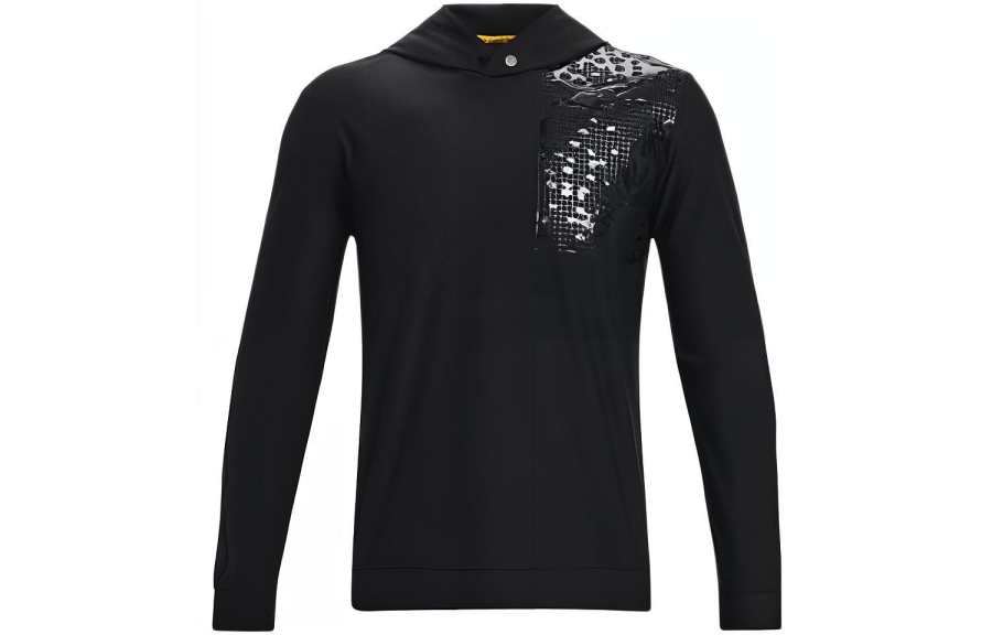 Under Armour Sweatshirts Men's Black Hooded Moderate Regular
