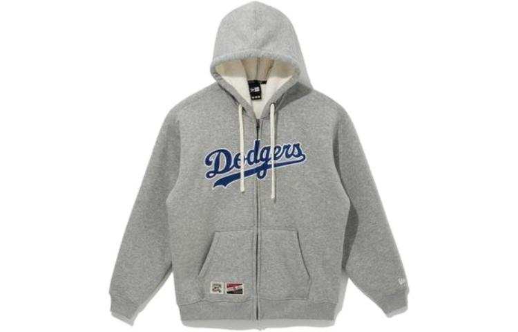 New Era Sweatshirts Unisex Gray Hooded Non Detachable Moderate Regular