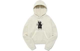 Kirsh Sweatshirts Unisex White Hooded Non Detachable Moderate
