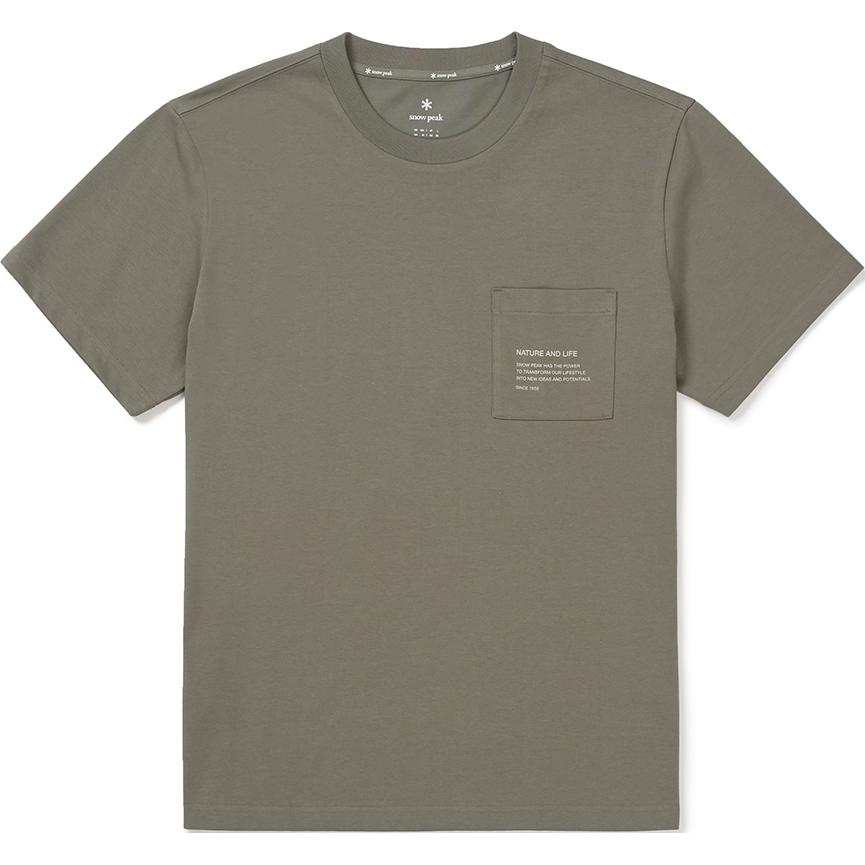 Snow Peak T Shirts Men's Crew Neck Moderate