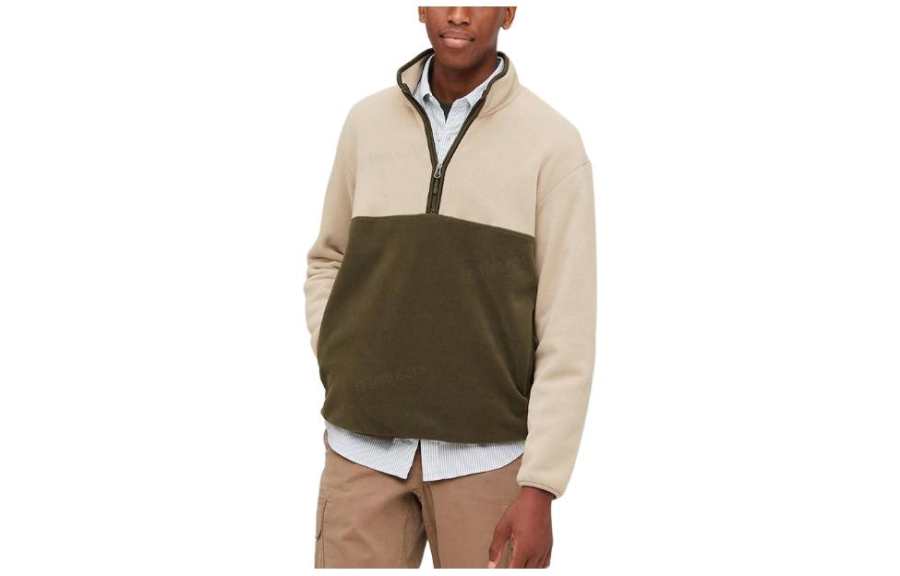 UNIQLO Sweatshirts Men's Ecru Turtleneck Moderate Regular