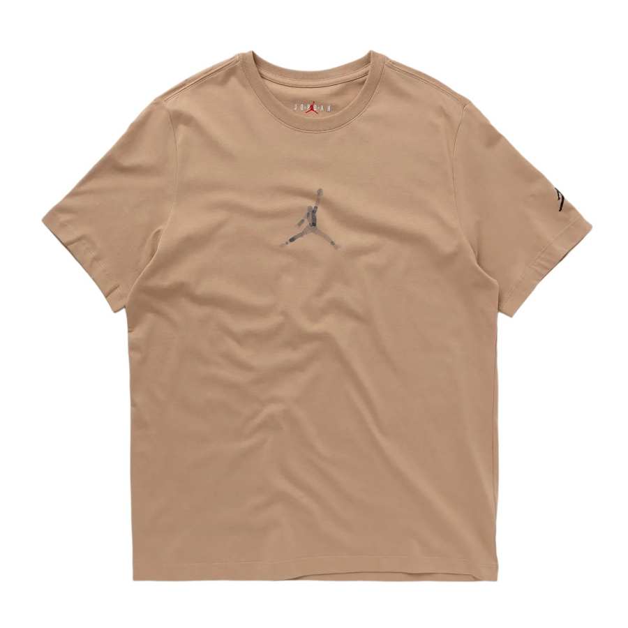 Jordan Jordan T Shirts Men's Brown Crew Neck Moderate Straight Fit