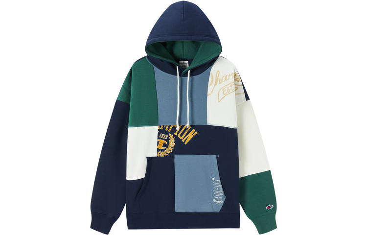 Champion Sweatshirts Unisex Dark Blue Hooded Thickened Heavyweight
