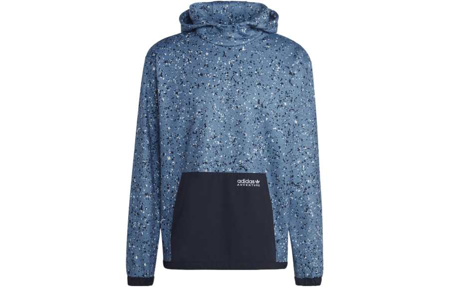 Adidas Originals Adventure AOP OH Sweatshirts Men's Blue Hooded Moderate