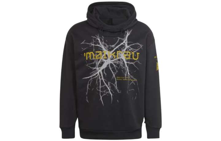 Adidas Adidas X And Wander Sweatshirts Unisex Black Hooded Moderate Regular