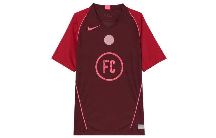 Nike Nike T Shirts Men's Dark Red Crew Neck Moderate
