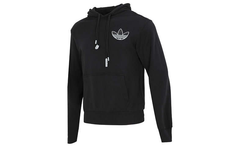 Adidas Originals Sweatshirts Men's Black Hooded Moderate Regular