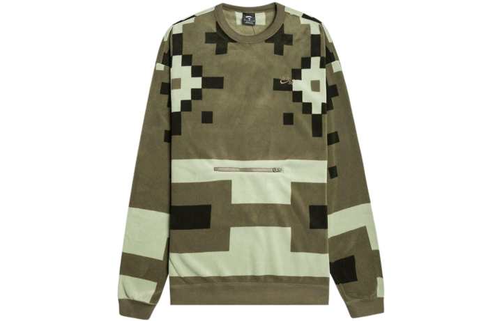 Nike Nike Sweatshirts Men's Green Crew Neck Moderate Regular