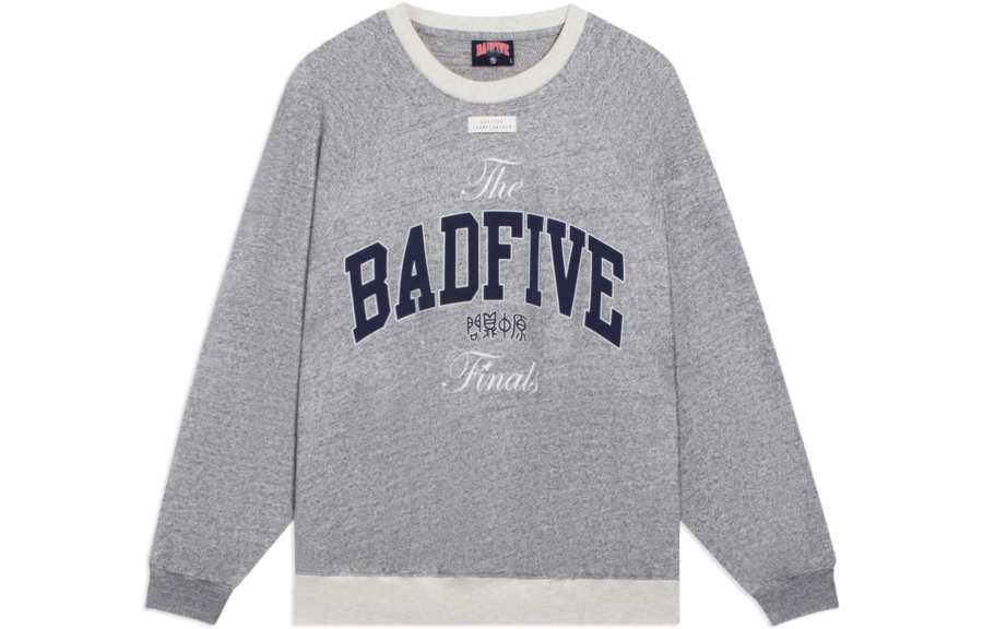 Li-Ning Li Ning Sweatshirts Unisex Gray Crew Neck Moderate Regular