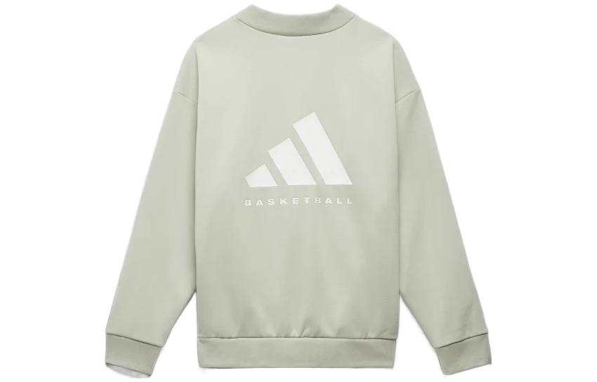 Adidas Originals Sweatshirts Unisex Light Green Half Turtleneck Moderate Regular