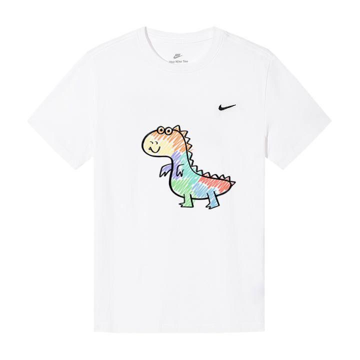 Nike Nike T Shirts Unisex White Crew Neck Moderate Straight Fit