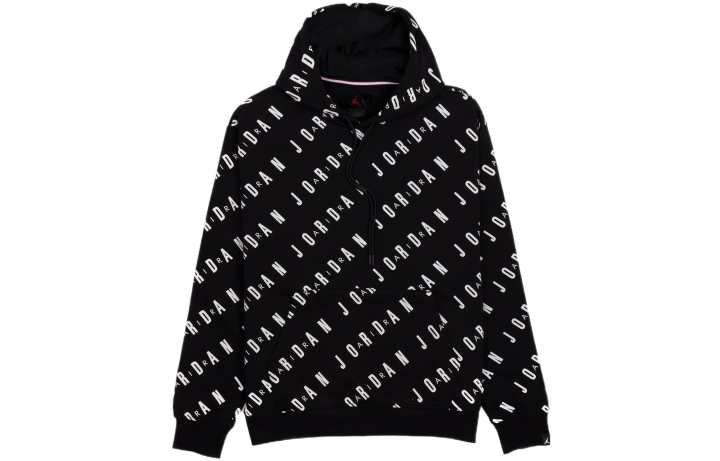 Jordan Jordan Sweatshirts Men's Black Hooded Moderate Regular