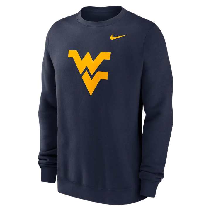 Nike Nike West Virginia Mountaineers Primetime Logo Men's Nike College Pullover Crew Crew