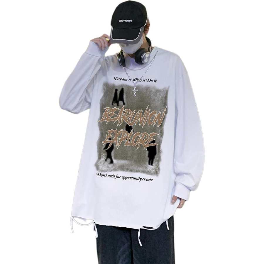 BEAR UNION T Shirts Unisex Crew Neck Moderate Heavyweight