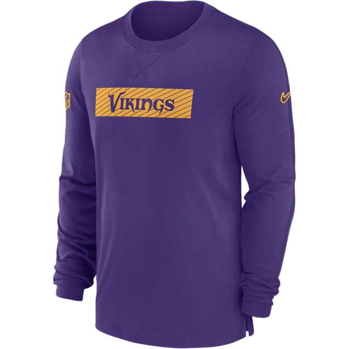 Nike Nike Minnesota Vikings Sideline Player Team Issue Men's Nike Dri FIT Long Sleeve Top