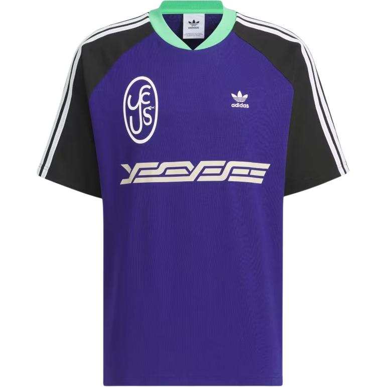 Adidas Originals x YESEYESEE FW24 BS TEAM TEE T Shirt Men's Traditional Indigo