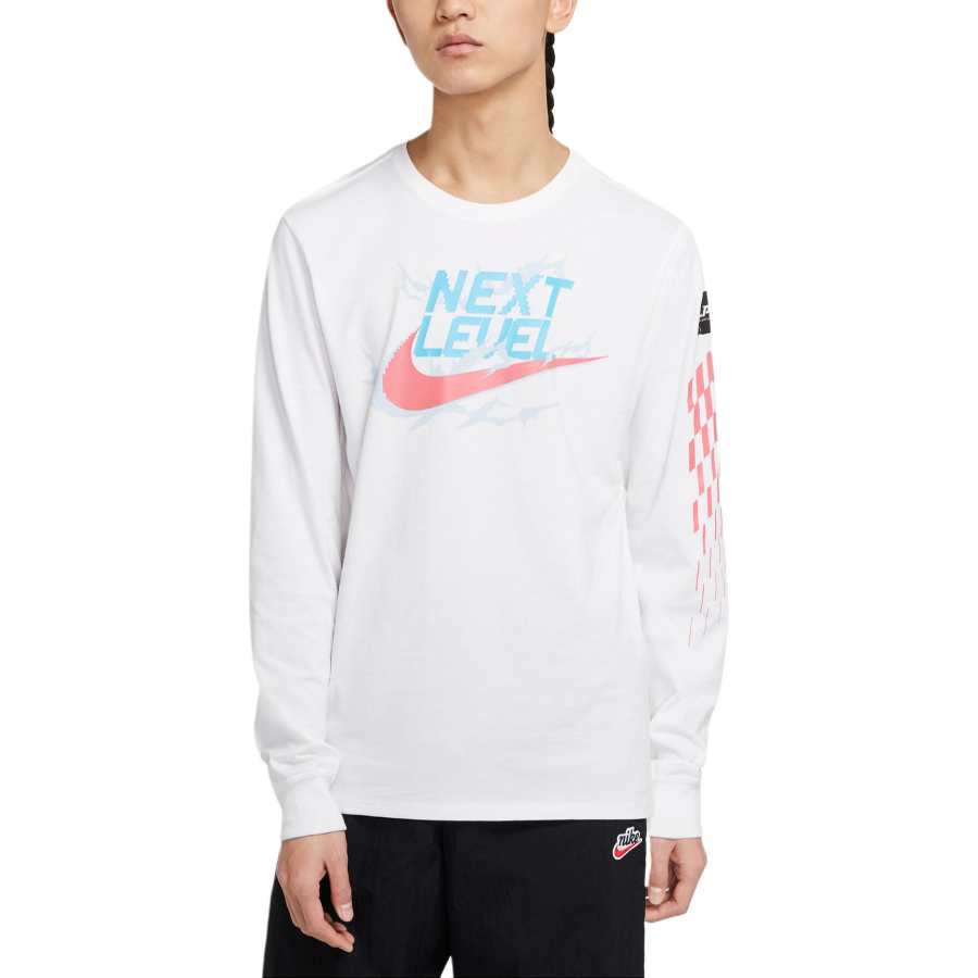 Nike Nike LPL T Shirts Men's White Crew Neck Moderate Straight Fit