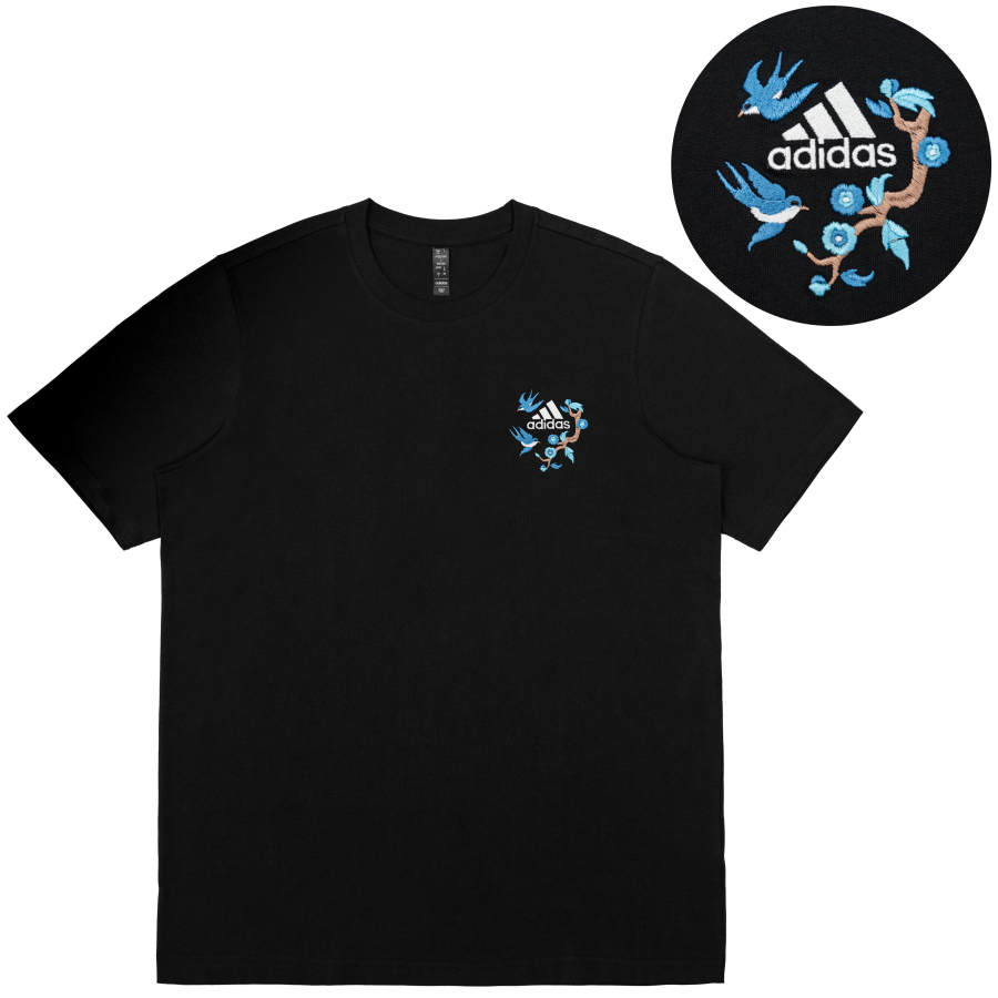 Adidas Adidas T Shirts Unisex Black Crew Neck Moderate Straight Fit