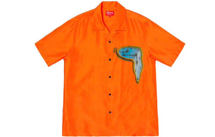 Supreme Supreme The Persistence Of Memory Silk S/S Shirt