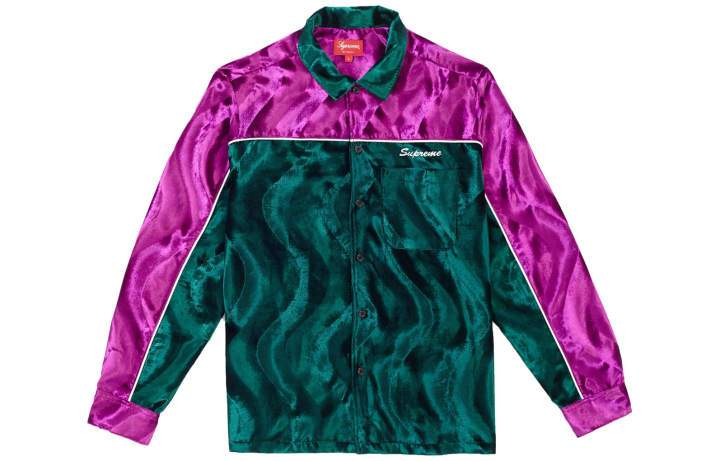 Supreme Supreme Velvet Swirl Work Shirt
