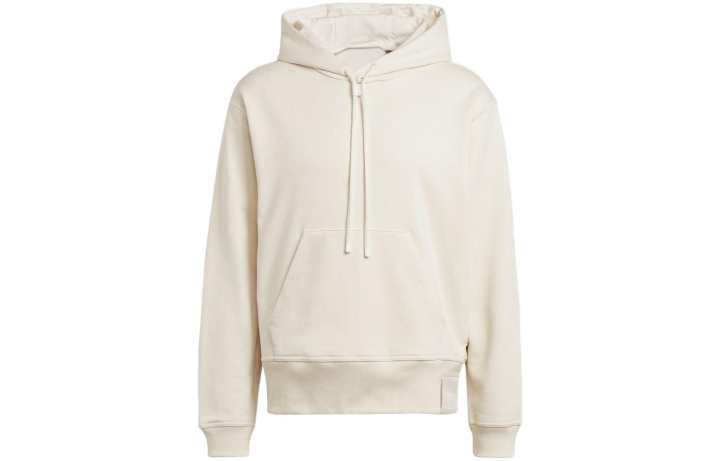 Adidas Adidas Lounge Sweatshirts Unisex Beige Hooded Moderate Regular