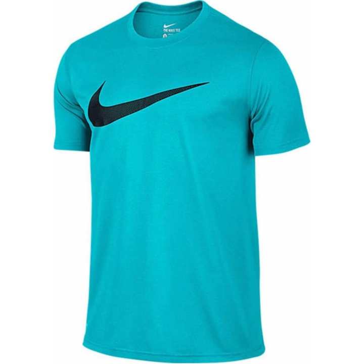 Nike Nike Swoosh T Shirts Men's Blue Crew Neck Moderate