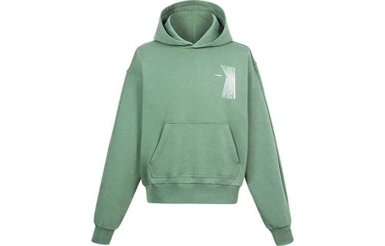 C2H4 Genesis Sweatshirts Unisex Green Hooded Moderate Regular