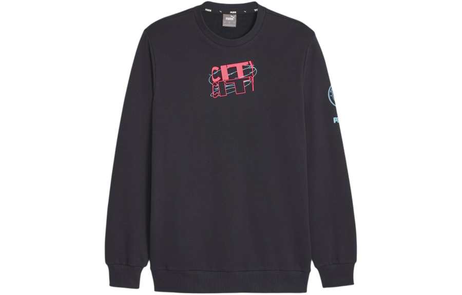 PUMA Sweatshirts Men's Black Crew Neck Moderate Other