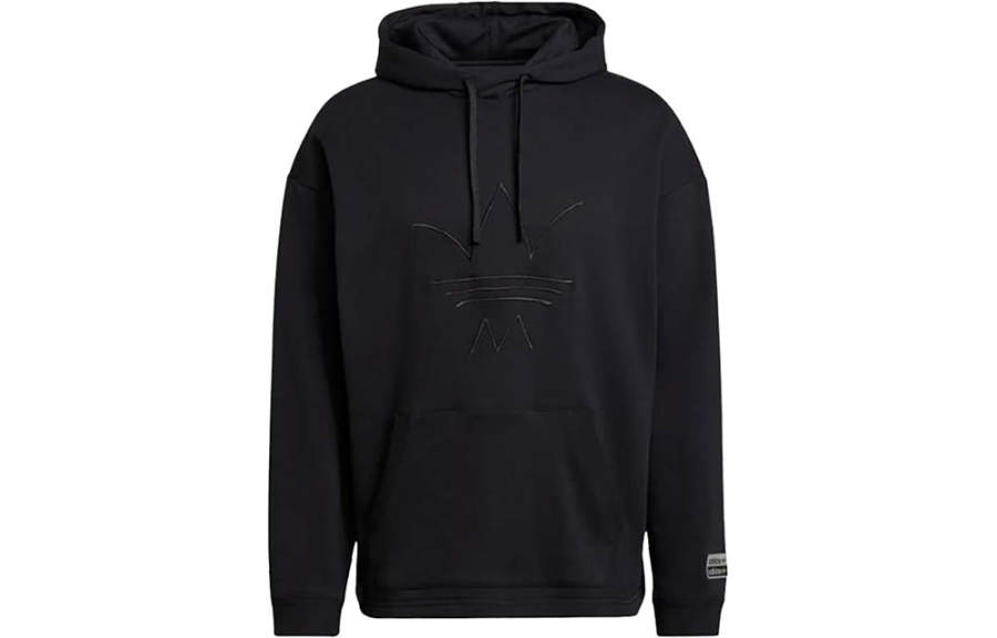 Adidas Originals Sweatshirts Men's Black Hooded Moderate Regular